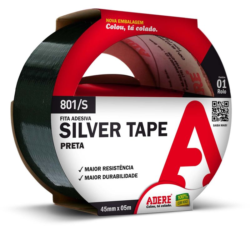 FITA-MULTIUSO-ADERE-SILVER-TAPE-PRETA-45X5