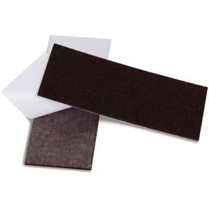 Feltro Adere Auto Adesivo Escuro Retangular 3Mm
