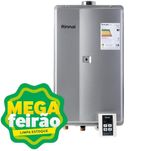 Aquecedor-de-Agua-a-Gas-GLP-Rinnai-A2802fec-Eletronico-573KW-Prata-Bivolt