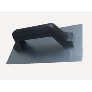 Desempenadeira de Aço Cabo Plástico Lisa Momfort 12x24cm