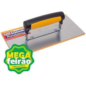 Desempenadeira de Aço Castor com Borracha 12x27cm