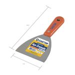 ESPATULA-DE-ACO-CROMADO-COM-CABO-PLASTICO-REFORCADO-LARANJA-CASTOR-100MM