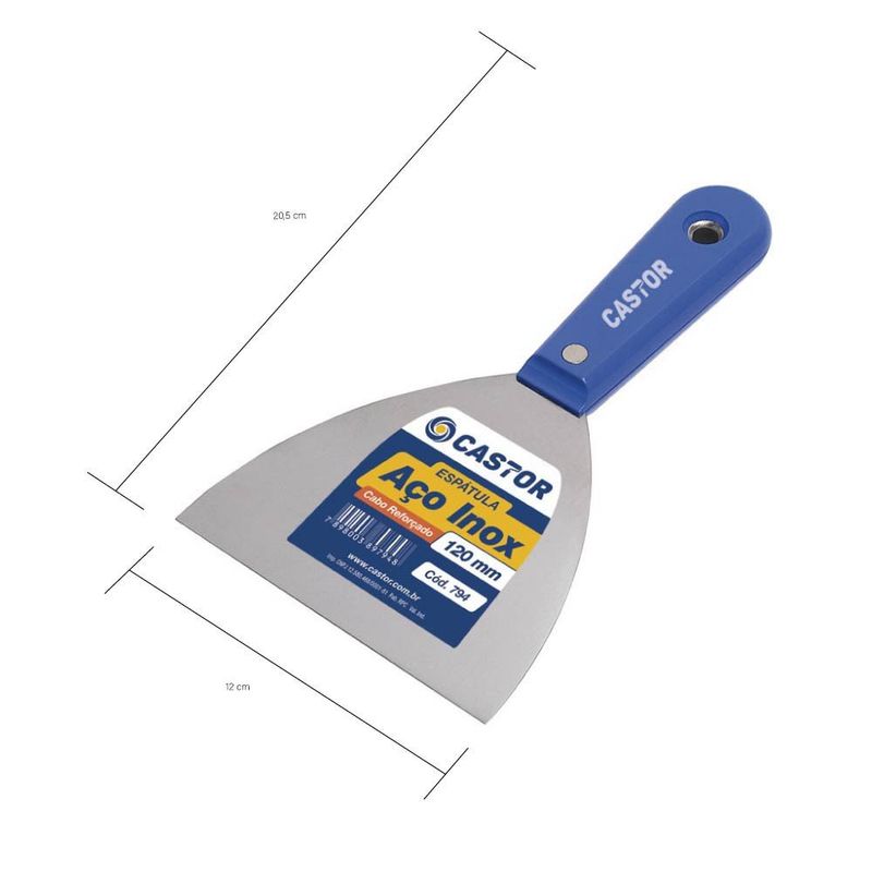 ESPATULA-DE-ACO-INOX-COM-CABO-PLASTICO-REFORCADO-AZUL-CASTOR-120MM