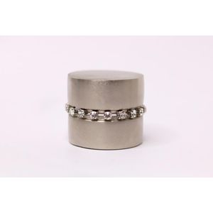 Ponteira Para Varão de Cortina Deise 28mm Aço escovado DEVICTOR