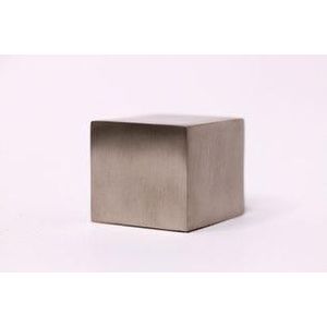 Ponteira Para Varão de Cortina Tampa Quadrada 28mm Aço Escovado DEVICTOR