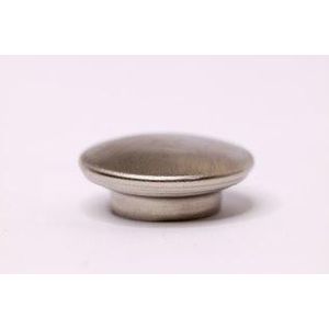Ponteira Para Varão de Cortina Chata 28mm Aço escovado DEVICTOR