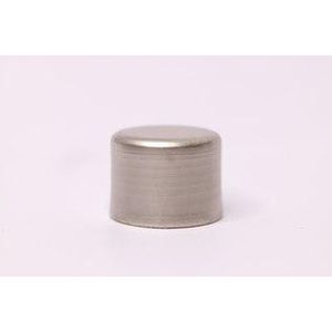 Ponteira Para Varão de Cortina Tampa Repuxada 28mm Aço escovado DEVICTOR