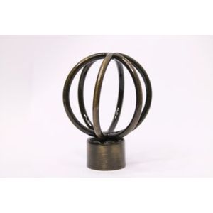 Ponteira Para Varão de Cortina Globo 28mm Ouro Velho DEVICTOR