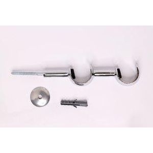 Suporte Para Varão de Cortina Duplo Cromado Devictor 28mm