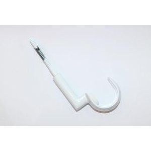 Suporte Para Varão de Cortina de Teto Simples Branco Devictor 28mm
