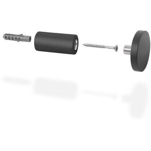 Pendurador Gancho Multiuso Preto 4Cm