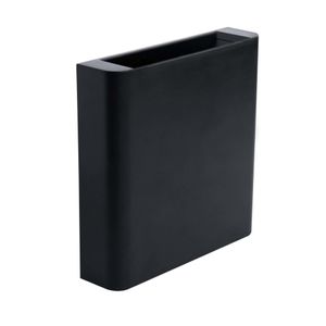 Arandela LED Retangular 3W 3000K Abs Ecoforce Preto Bivolt