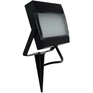 Refletor Led Com Estaca 7,5W 6000K Abs E Policarbonato Ecoforce 18442 Preto Bivolt