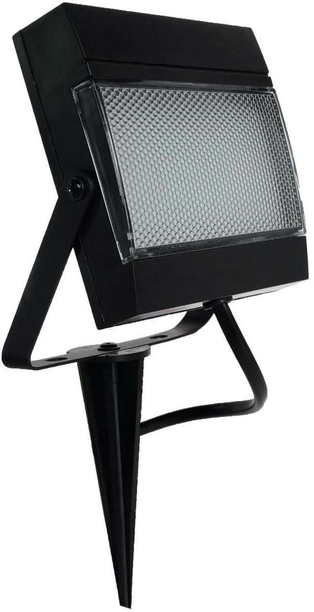 Refletor-Led-Com-Estaca-75W-6000K-Abs-E-Policarbonato-Ecoforce-18442-Preto-Bivolt