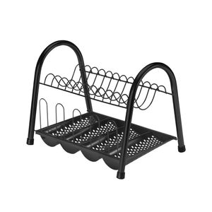 Escorredor de Louça Arthi 2524 Duplo com Bandeja Black