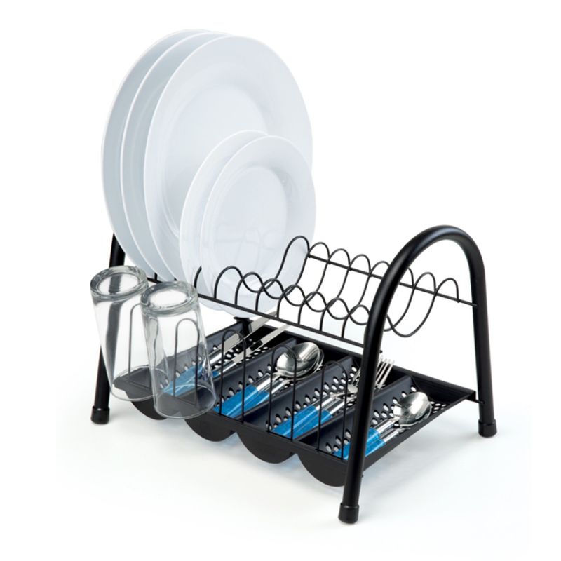 Escorredor-de-Louca-Arthi-2524-Duplo-com-Bandeja-Black