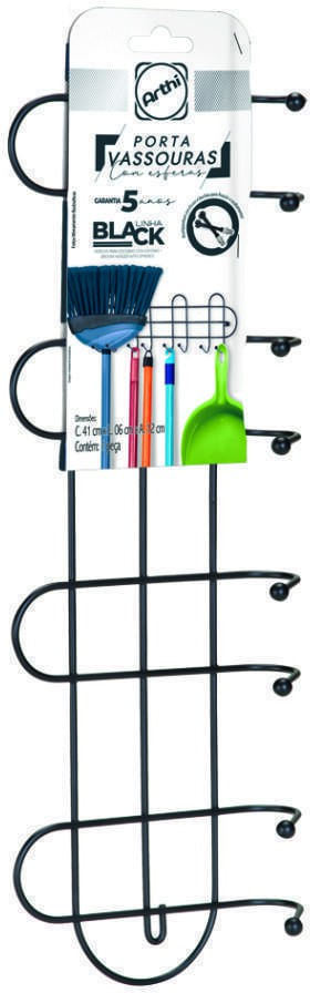 Porta-Vassouras-Arthi-com-Esfera-Black
