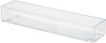 Organizador-de-Gavetas-Arthi-Plastico-Antiderrapante-Cristal-Transparente-1L-32x8x5cm