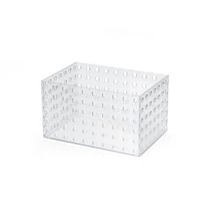 Caixa Organizadora de Plástico Arthi Cristal Transparente 21x12cm  3,3L
