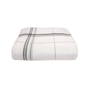 Manta Para Sofá Ventura Tartan Decor Guaratinguetá Branco 150X170cm