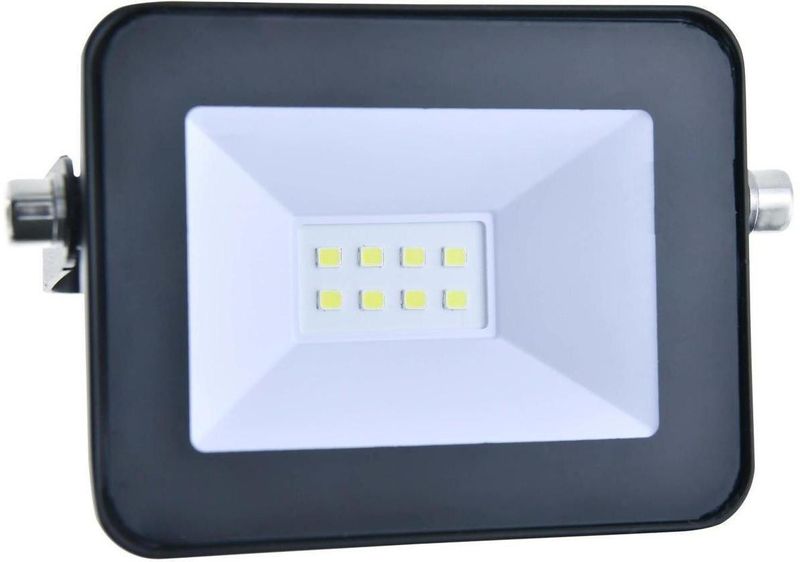 Refletor-LED-Compacto-10W-3000K-Aluminio-E-Vidro-Ecoforce-18370-Preto-Bivolt