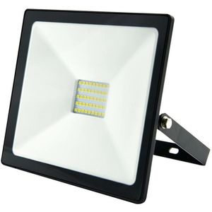 Refletor LED Compacto 30W 3000K Aluminio E Vidro Ecoforce 18374 Preto Bivolt