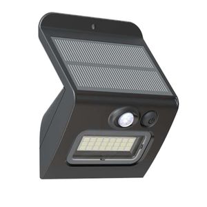 Arandela Externa Solar 300LM 6500K Abs Ecoforce 18578 Preto