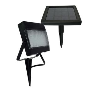 Refletor Solar 200Lm 6000K Abs Ecoforce 18505 Preto Bivolt