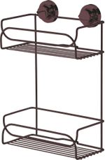 SUPORTE-MULTIUSO-DUPLO-COM-VENTOSAS---BRONZE-FUTURE-4051BZ