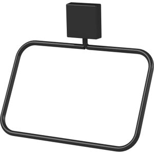 Toalheiro Argola Future Preto 8507PT 18cm