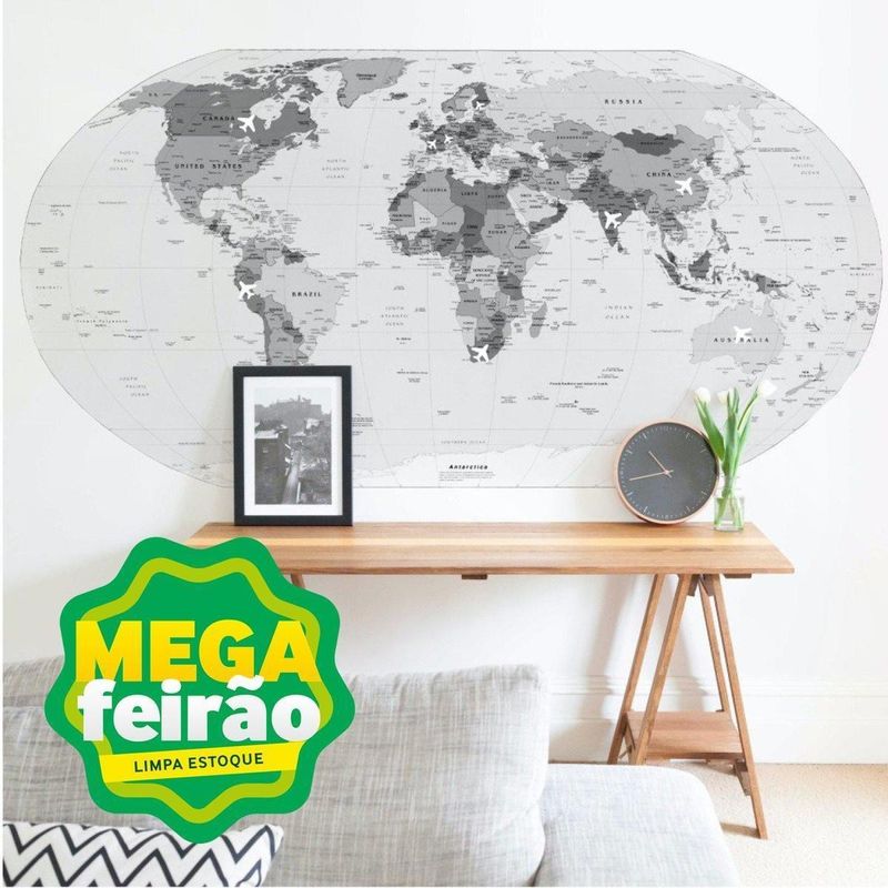Adesivo-de-Parede-Grudado-Mapa-Preto-e-Branco