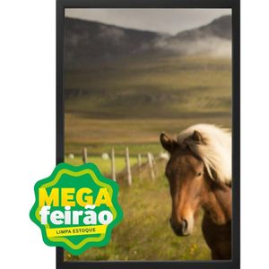 Quadro Decorativo Arte Própria Kit 3 Peças Cavalos 40x60cm