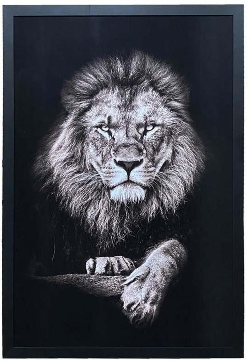 QUADRO-DECORATIVO-ARTE-PROPRIA-SEM-VIDRO-LEAO-90X60CM