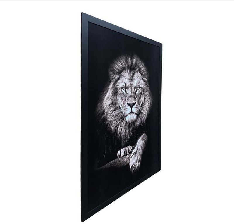 QUADRO-DECORATIVO-ARTE-PROPRIA-SEM-VIDRO-LEAO-90X60CM