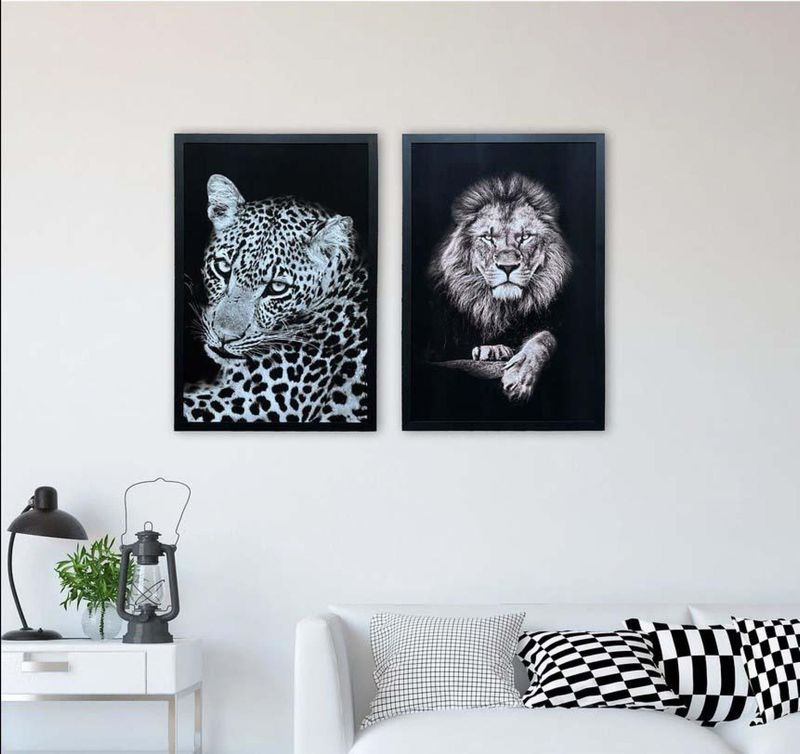 QUADRO-DECORATIVO-ARTE-PROPRIA-SEM-VIDRO-LEAO-90X60CM