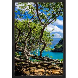 Quadro Decorativo Arte Própria Kit 3 Peças Paraíso 40x60cm