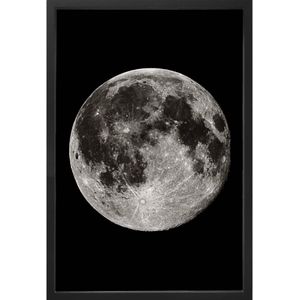 Quadro Decorativo Arte Própria Kit 3 Peças Luas 40x60cm