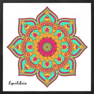Quadro Decorativo Arte Própria Kit 2 Peças Mandalas 60x60cm