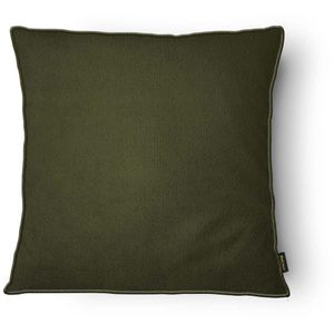 Almofada Belchior Uniq Veludo Polinesia Lisa Verde Com Cordone 43x43cm