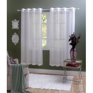 Cortina Vestis Voil Sem Forro Branco 2,80x1,70m