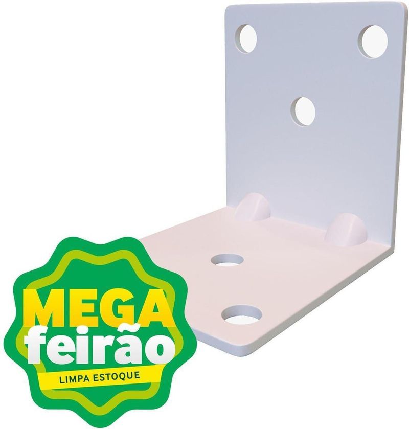 Cantoneira em L Zamar Fix 6 Furos Branco