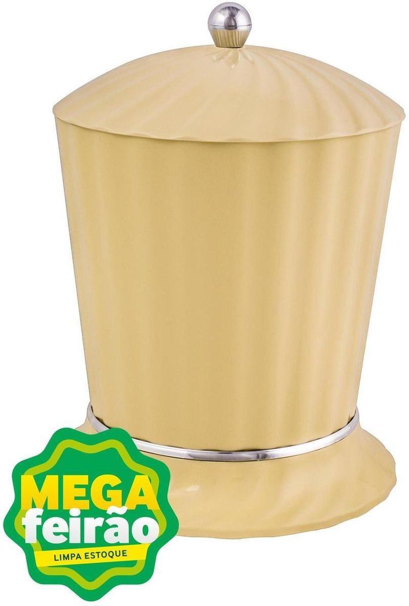 Lixeira de Banheiro Aquaplas Bege