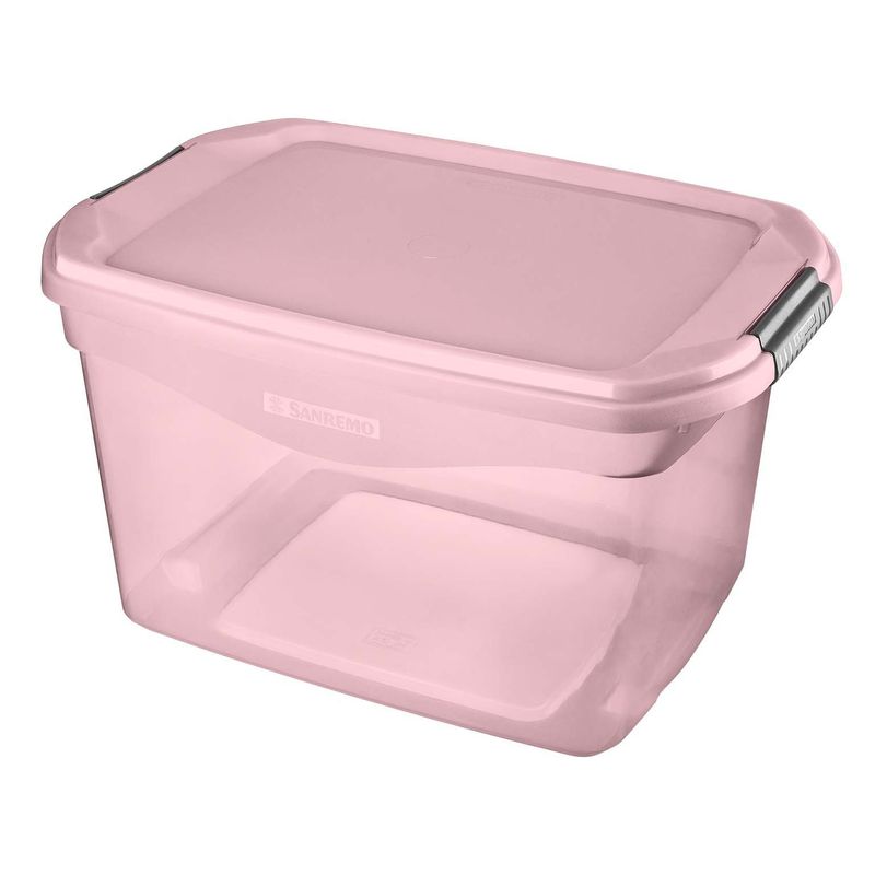 CAIXA-ORGANIZADORA-DE-PLASTICO-SANREMO-FLEX-ROSA-29L