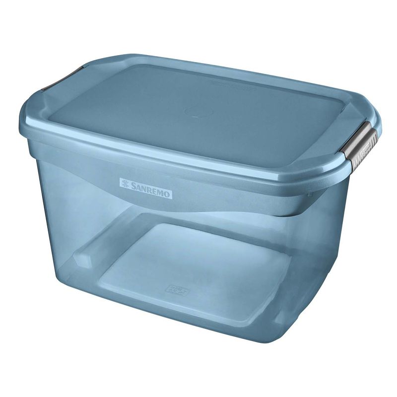 CAIXA-ORGANIZADORA-DE-PLASTICO-SANREMO-FLEX-TURQUESA-29L