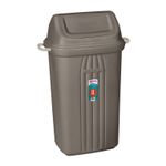 LIXEIRA-MULTIUSO-BASCULANTE-PLASTICO-SANREMO-MARROM-30L