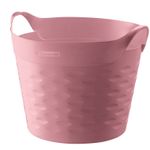 CESTO-DE-ROUPAS-SANREMO-COMFOT-ZONE-REDONDO-ROSA-20L