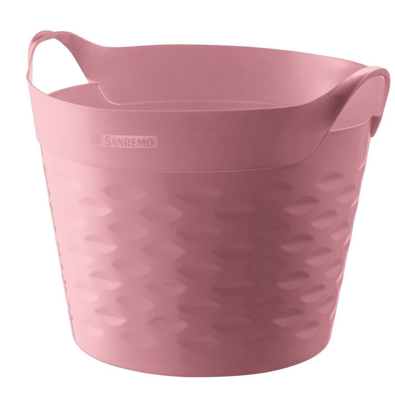CESTO-DE-ROUPAS-SANREMO-COMFOT-ZONE-REDONDO-ROSA-20L