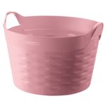 CESTO-DE-ROUPAS-SANREMO-COMFOT-ZONE-REDONDO-ROSA-30L