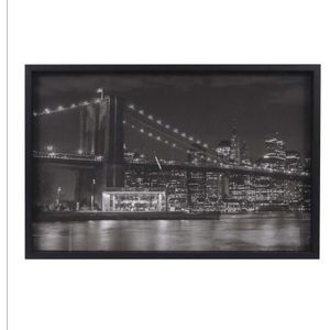 Quadro Decorativo Arte Própria City Strass 90x60cm