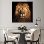 QUADRO-DECORATIVO-ARTE-PROPRIA-LEAO-BRONZE-100X100CM